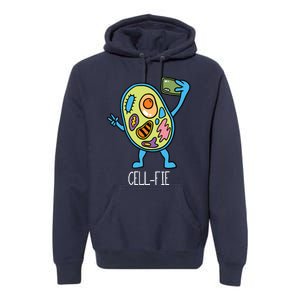 Cell Fie Funny Cellfie Selfie Biology Science Teacher Premium Hoodie