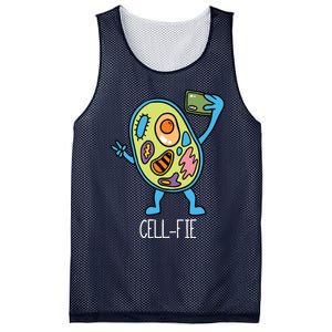 Cell Fie Funny Cellfie Selfie Biology Science Teacher Mesh Reversible Basketball Jersey Tank