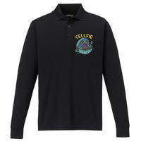 Cell Fie Funny Science Biology Teacher Performance Long Sleeve Polo