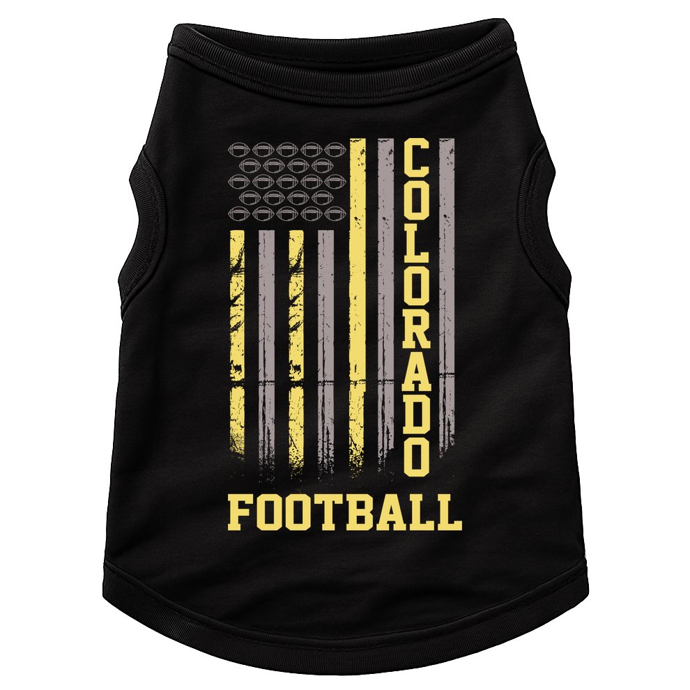 Colorado Football Fan American Flag Doggie Tank