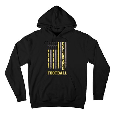 Colorado Football Fan American Flag Hoodie