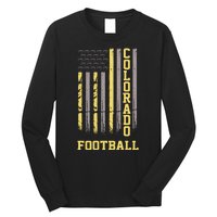 Colorado Football Fan American Flag Long Sleeve Shirt