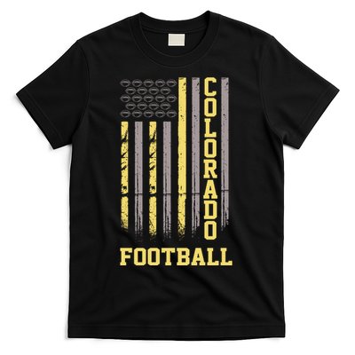 Colorado Football Fan American Flag T-Shirt