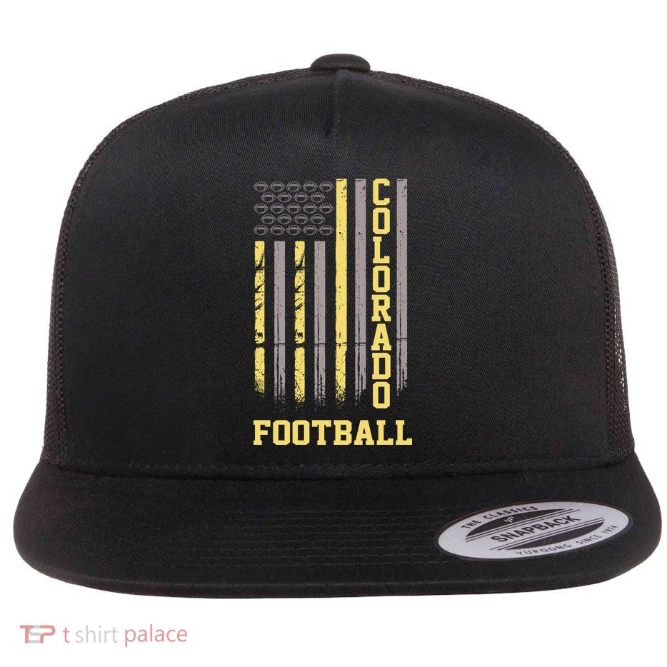 Colorado Football Fan American Flag Flatbill Hat