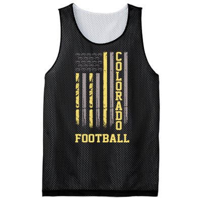 Colorado Football Fan American Flag Mesh Reversible Basketball Jersey Tank