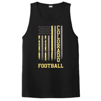 Colorado Football Fan American Flag PosiCharge Competitor Tank