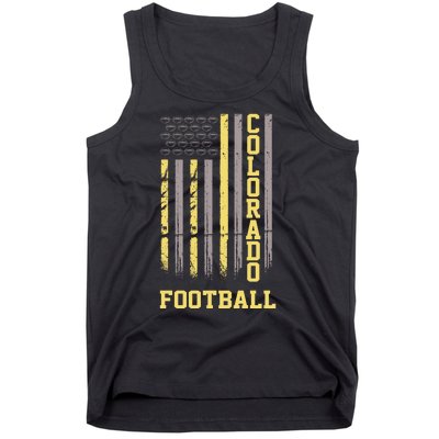 Colorado Football Fan American Flag Tank Top