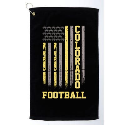 Colorado Football Fan American Flag Golf Towel