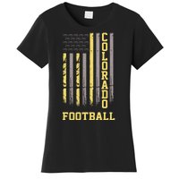 Colorado Football Fan American Flag Women's T-Shirt