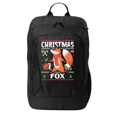 Christmas Fox For Xmas Gift City Backpack