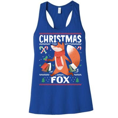 Christmas Fox For Xmas Gift Women's Racerback Tank