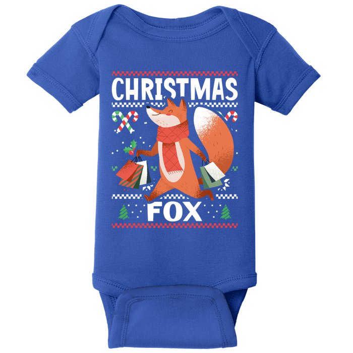 Christmas Fox For Xmas Gift Baby Bodysuit