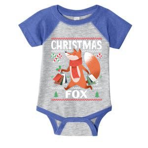 Christmas Fox For Xmas Gift Infant Baby Jersey Bodysuit