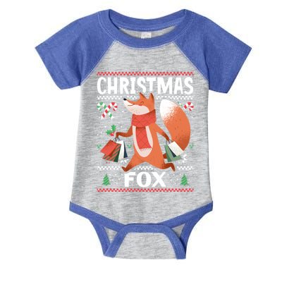 Christmas Fox For Xmas Gift Infant Baby Jersey Bodysuit