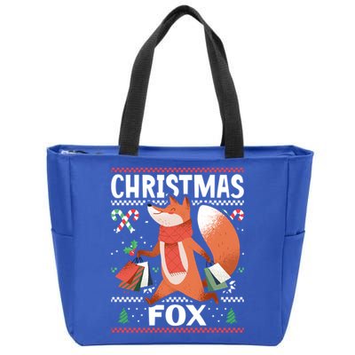 Christmas Fox For Xmas Gift Zip Tote Bag