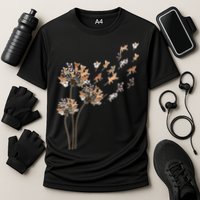 Chihuahua Flower Fly Dandelion Chihuahua Funny Dog Lover V Neck Cooling Performance Crew T-Shirt