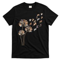 Chihuahua Flower Fly Dandelion Chihuahua Funny Dog Lover V Neck T-Shirt