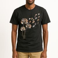 Chihuahua Flower Fly Dandelion Chihuahua Funny Dog Lover V Neck Tall T-Shirt