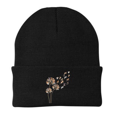 Chihuahua Flower Fly Dandelion Chihuahua Funny Dog Lover V Neck Beanie