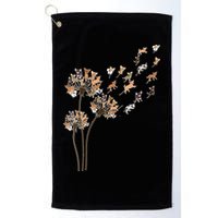 Chihuahua Flower Fly Dandelion Chihuahua Funny Dog Lover V Neck Golf Towel