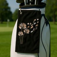 Chihuahua Flower Fly Dandelion Chihuahua Funny Dog Lover V Neck Golf Towel