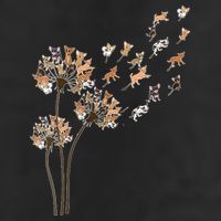 Chihuahua Flower Fly Dandelion Chihuahua Funny Dog Lover V Neck Golf Towel