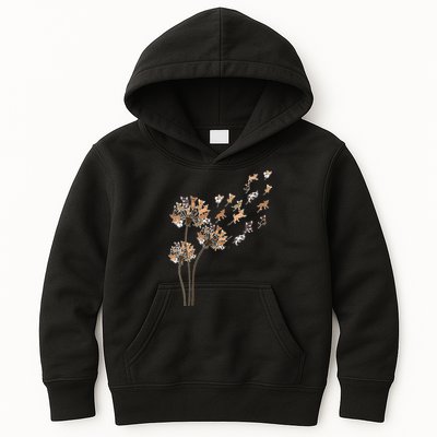Chihuahua Flower Fly Dandelion Chihuahua Funny Dog Lover V Neck Kids Hoodie