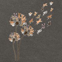 Chihuahua Flower Fly Dandelion Chihuahua Funny Dog Lover V Neck Cotton Canvas Backpack