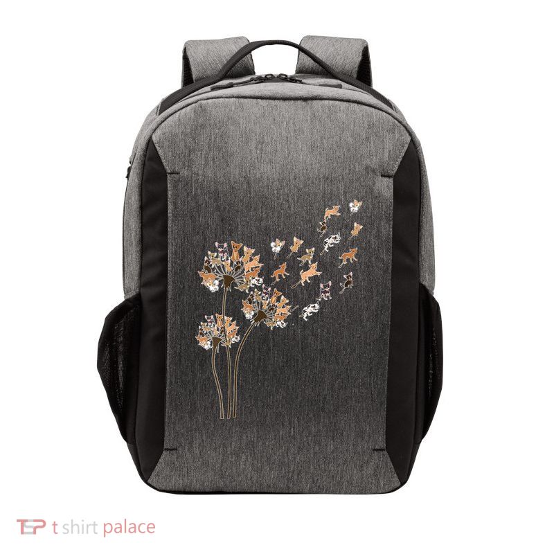 Chihuahua Flower Fly Dandelion Chihuahua Funny Dog Lover V Neck Vector Backpack