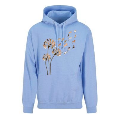 Chihuahua Flower Fly Dandelion Chihuahua Funny Dog Lover V Neck Unisex Surf Hoodie