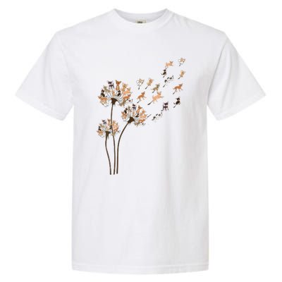 Chihuahua Flower Fly Dandelion Chihuahua Funny Dog Lover V Neck Garment-Dyed Heavyweight T-Shirt