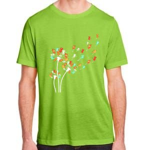 Cats Flower Fly Dandelion Gift Adult ChromaSoft Performance T-Shirt