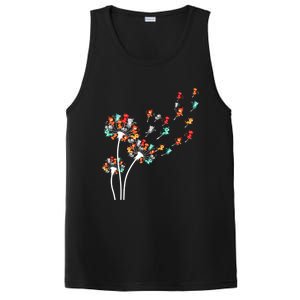 Cats Flower Fly Dandelion Gift PosiCharge Competitor Tank