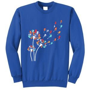 Cats Flower Fly Dandelion Gift Sweatshirt