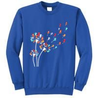 Cats Flower Fly Dandelion Gift Sweatshirt