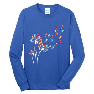 Cats Flower Fly Dandelion Gift Tall Long Sleeve T-Shirt