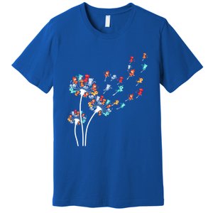 Cats Flower Fly Dandelion Gift Premium T-Shirt