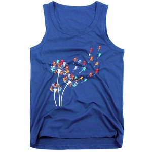 Cats Flower Fly Dandelion Gift Tank Top