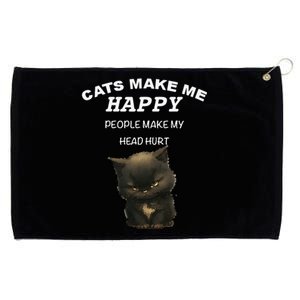 Cat ForWomen Funny Cat For Cat DadMom Love Grommeted Golf Towel