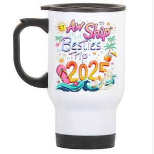 Cruise Flight Friend Group Trip ItS A Besties Trip 2025 Stainless Steel Travel Mug