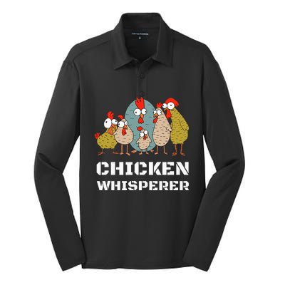 Chickens For Farmers Chicken Keepers & Chicken Whisperer Silk Touch Performance Long Sleeve Polo