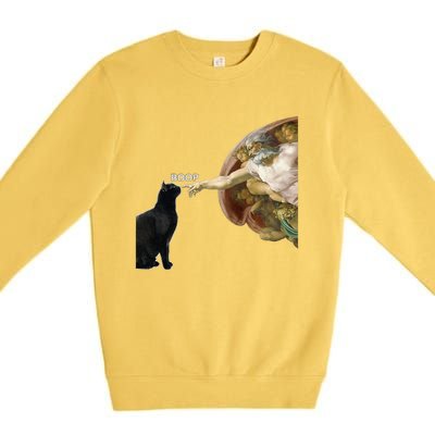 Cat ForWomen Funny Cat For Cat DadMom Premium Crewneck Sweatshirt