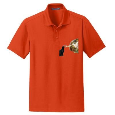 Cat ForWomen Funny Cat For Cat DadMom Dry Zone Grid Polo