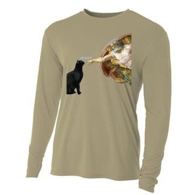 Cat ForWomen Funny Cat For Cat DadMom Cooling Performance Long Sleeve Crew