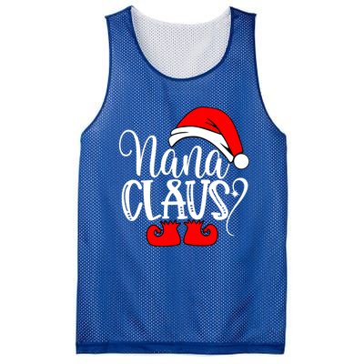 Christmas Family Funny Gift Funny Nanna Santa Nana Claus Gift Mesh Reversible Basketball Jersey Tank