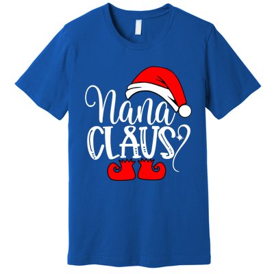 Christmas Family Funny Gift Funny Nanna Santa Nana Claus Gift Premium T-Shirt