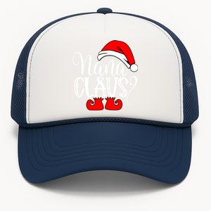 Christmas Family Funny Gift Funny Nanna Santa Nana Claus Gift Trucker Hat