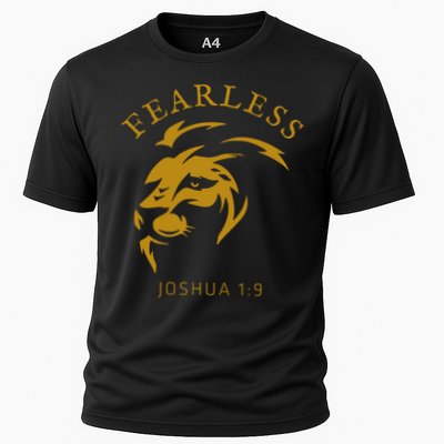 Christian Faith Fearless Joshua 1:9 Lion Of Judah Gift Performance Shirt