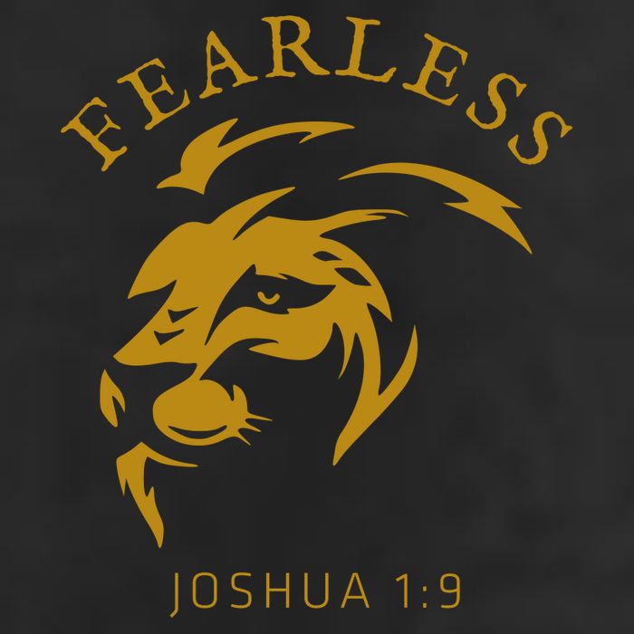 Christian Faith Fearless Joshua 1:9 Lion Of Judah Gift 15oz Campfire Ceramic Mug