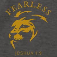 Christian Faith Fearless Joshua 1:9 Lion Of Judah Gift Vector Backpack